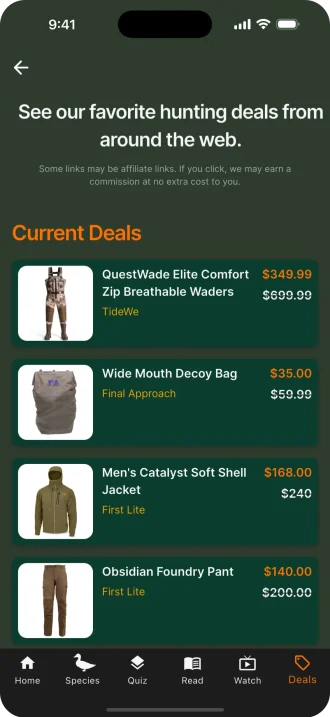 6 the call duck hunting and waterfowl deals